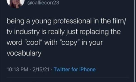 Young professional in the film industry