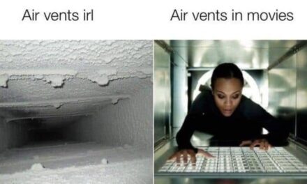 Why do movie air vents look like rooms?